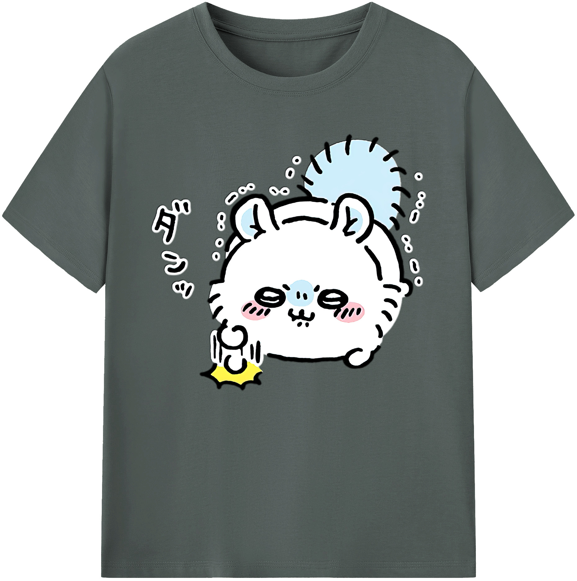（画像用） ちいかわ モモンガ Chii-kawa Momonga 綿100％ メンズ半袖Tシャツ｜肌触りやわらか＆通気性